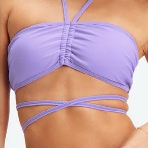 NWT Fabletics Wrap Around Bandeau Bikini Top